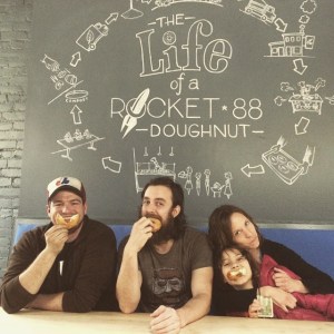 Folk Fest Founders: Mike Angel, Patrick Burtch, Shelley Landis (& her daughter Skylar)